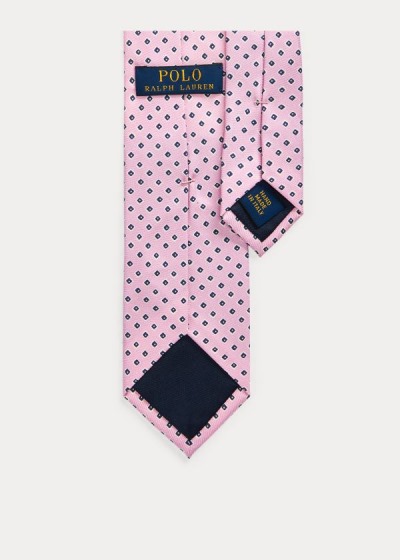 Men's Polo Ralph Lauren Neat-Print Silk Narrow Ties | 160329QNI